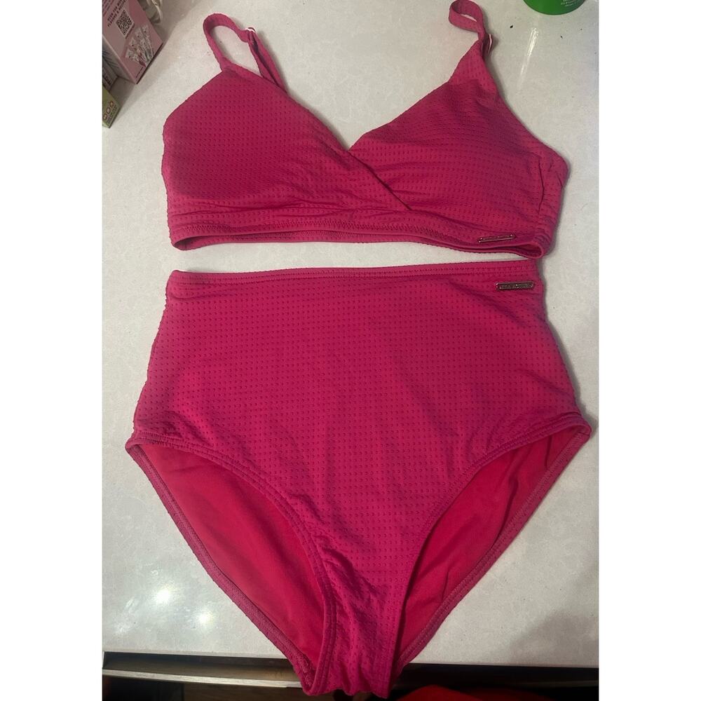 Zyia active swimsuit bikini pink Medium READ pool beach summer vacation